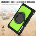 thumbnail image 5 of ELEHOLD Rugged Case for  Samsung Galaxy Tab S10 FEplus/FE+ 2025 Three-Layer Protection with Screen Protector Portable Folding Handle Grip 360° Rotating Kickstand Bracket Shockproof Cover,B, 5 of 6