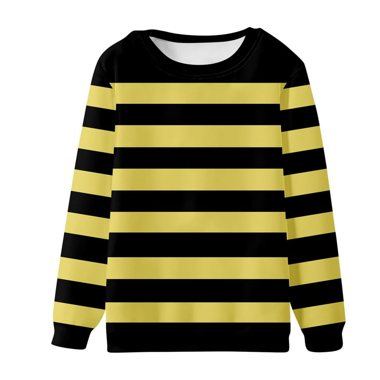 GXIPO Men's Casual Striped Shirts Crewneck Long Sleeve Basic T-Shirt Basic Daily Work Stripe Tee Tops Yellow 2XL GXIPO Men's Casual Striped Shirts Crewneck Long Sleeve Basic T-Shirt Basic Daily Work Stripe Tee Tops Yellow 2XL