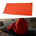 thumbnail image 6 of Miulika Fleece Sleeping Bag Liner Blanket Liner Ultralight Thickness Portable Thermal Warm Sleeping Bag for Travel Hiking Accessories orange, 6 of 9