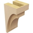 thumbnail image 5 of 5"W x 5"D x 10"H Wide Rivera Rough Cedar Woodgrain TimberThane Corbel, Primed Tan, 5 of 6
