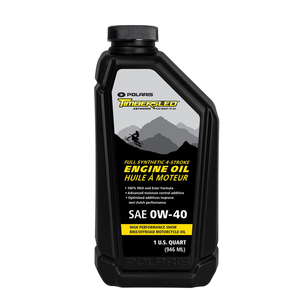 Polaris 2883483 SAE 0W40 Full Synthetic 4Cycle Engine Oil 1qt for