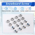 thumbnail image 3 of 8Pcs/Set Snowboard Binding  Set, Snowboard Mounting Screws with Snowboarding  Washers Fixed Ski Accessories, 3 of 8