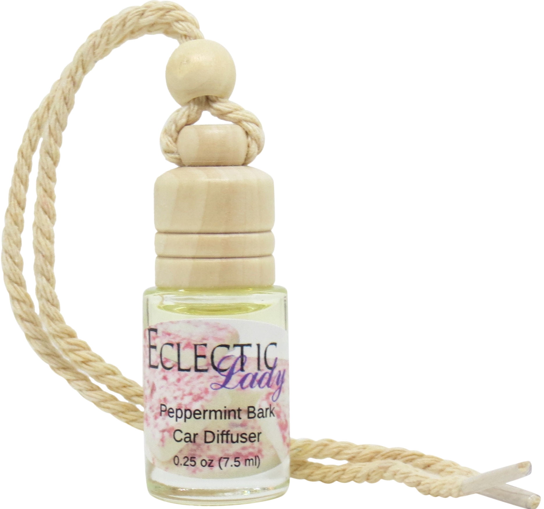 Peppermint Bark Scented Car Diffuser By Eclectic Lady, 7.5 ml, Air Freshener, Premium Grade Fragrance Oil