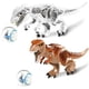 thumbnail image 2 of Bloques de construcción de Jurassic Dinosaur Park Dinos World, animales, Tyrannosaurus Rex, Indominus I-Rex, figuras azules, juguetes de Triceratops, 2 of 6
