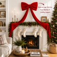 thumbnail image 2 of Christmas Red Velvet Bows Giant Pre-Tied Vintage Christmas Tree Bows for Wedding Holiday Tree Topper Window Wall Mantle, 2 of 6