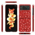 thumbnail image 3 of Dteck Case for Samsung Galaxy Z Flip 4,Shockproof Bling Glitter Hard PC Cover Slim Lightweigh Case for Galaxy Z Flip4 5G,Red, 3 of 7