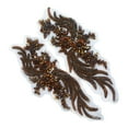 thumbnail image 1 of AMLESO Patchs Perlés Charmantes Perles Magnifiques Applique pour Robe de Ballet Adultes Brun, 1 of 8