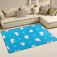 thumbnail image 2 of Coolnut Lightweight Non Slip Carpet Mats 60 x 39 inch (5'x 3'3"), Area Soft Rugs Floor Mat Rug Decoration for Kids Room Living Room Animal Playing Blue Pattern, 2 of 6