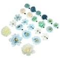 thumbnail image 1 of 23 piezas de clips para el cabello con flores falsas, accesorios para el cabello de flores para mujeres y niñas, color azul, 1 of 7
