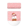 thumbnail image 5 of HELLHERO 2 Piece Set Toilet Dust Cover Set for Hotel Home Snowflakes Universal Bathroom Toilet Cover Set Elastic Edge, 5 of 8