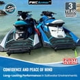 thumbnail image 4 of WavesRx PWCArmor Jet Ski Fenders (2 Pack), EVA Foam PWC Dock Bumpers for Docking, Interlocking Fender System with Soft Loop Cleats, Compact Storage for Sea-Doo, Yamaha WaveRunner & Kawasaki Jet Ski, 4 of 6
