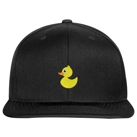 SNBCK Embroidered Rubber Duck Snapback Hat for Men and Women-RubberDuck-EM-0018-Black