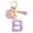B, variant on Initial Letter Keychains for Women Tassel Purple Cute Car Keychain for Wallet Backpack Bag
