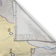 thumbnail image 3 of Ambesonne Prague Kitchen Curtains, National Borders and Cities, 55"x45", Grey Beige and Pale Blue, 3 of 3
