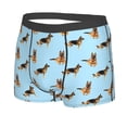 thumbnail image 2 of Wukai German Shepherd Dog Print Men’s Underwear Breathable Boxer Briefs,&nbsp;Moisture Wicking & Breathable-Small, 2 of 7