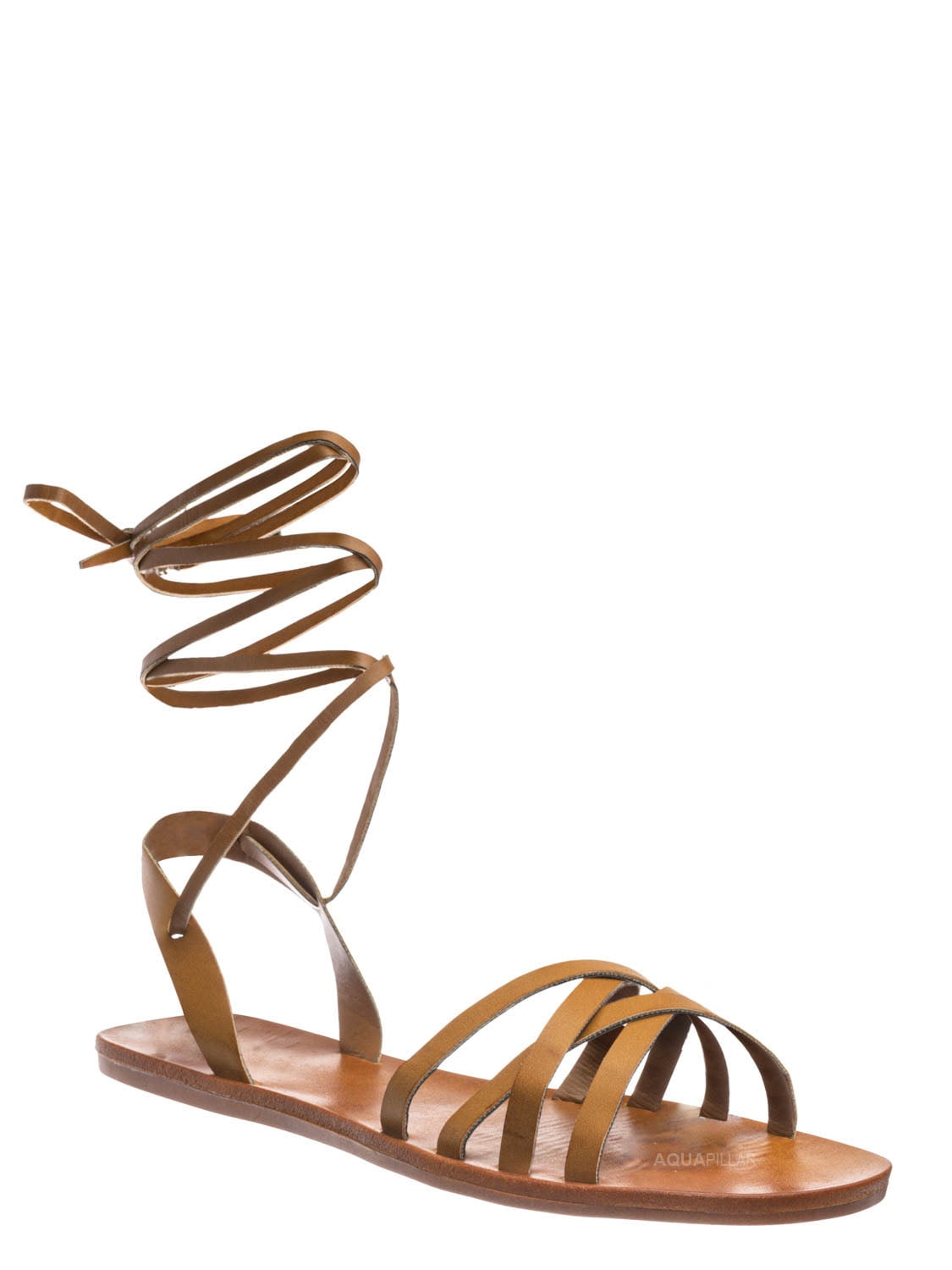 wrap around gladiator sandals