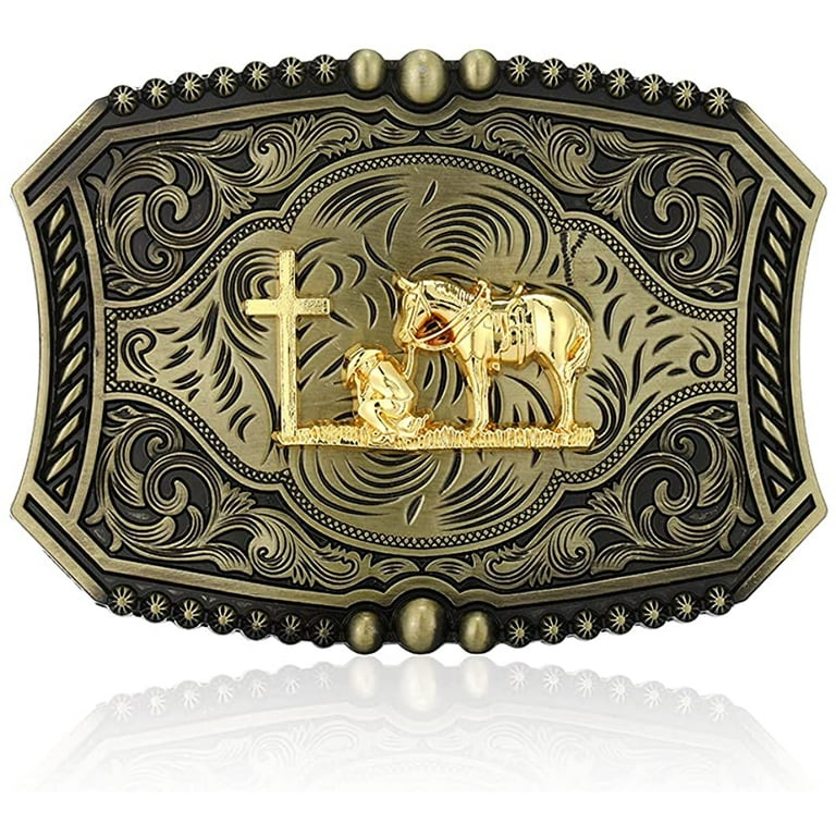 KDG Vintage Celtic Knot Belt Buckle, Fashion Western Belt Buckle Cowboy  Belt Buckle for Men