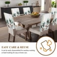 thumbnail image 4 of Blue Broccoli Chair Covers Set of 4 Vintage Victorian Style Flowers Chair Back Covers Stretch Removable Washable Chairs Slipcovers Chair Protector for Dining Room Kitchen Party Decor, 4 of 5