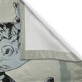 thumbnail image 3 of Ambesonne Animal Kitchen Curtains, Wild Animal Pastel Design, 55"x39", Pale Green and Pale Blue, 3 of 3