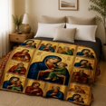 thumbnail image 2 of SPXUBZ Religious Art Flannel Fleece Blanket, Inspirational Faith Pattern Throw Blanket, Soft Cozy Blanket for Bedroom Living Room Decor, 2 of 5