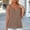 Khaki, variant on vzibsiv Womens Flowy V Neck Cami Tank Top Sleeveless Resort Wear Soft Summer Beach Shirt White L