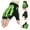 Green, variant on MTB Cycling Bike Gloves Half Finger Bicycle Motorcycle Fingerless Gloves for Men Women, Skull Goth Bone Half Finger Gloves