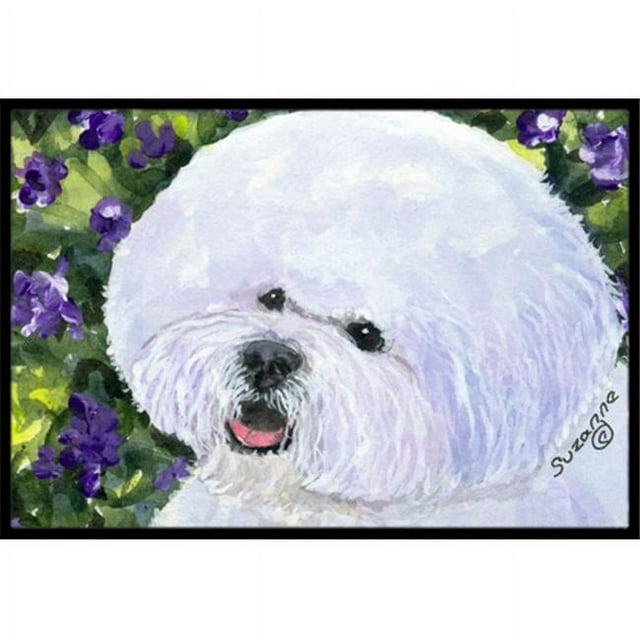 Carolines Treasures SS8897MAT Bichon Frise Tapis Intérieur Extérieur - 18 x 27 Po.