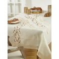 thumbnail image 4 of Abstract Embroidery Lace Trim Tablecloth, 72"X72" Square, 4 of 4