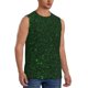 thumbnail image 2 of Fotbe Emerald Green Sparkling Men's Camiseta sin Mangas Estampada para Hombres, Playera Casual para Gimnasio, Entrenamiento, Playa-Large, 2 of 7