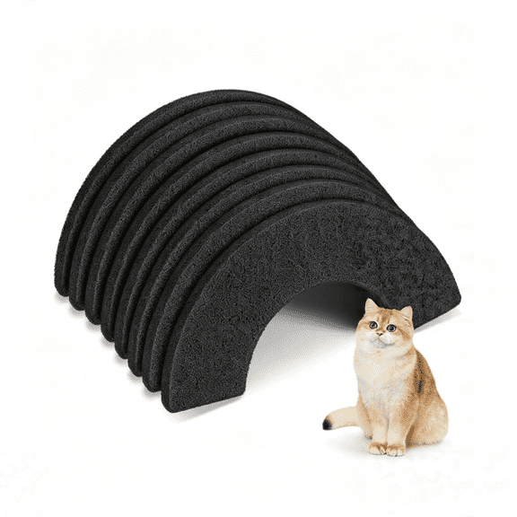 HIBIBUD 8 Pack Thickened 0.45“ Carbon Filters Compatible with Litter Robot 4,Cat Litter Box Filters Replacement to Control Damp from Pets and Absorb Odors for a Fresh Home Life