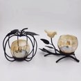 thumbnail image 5 of Home Bar Decor Tea Light Candleholders Centerpiece Retro Minimalist Metal Durable Candlestick, 5 of 9