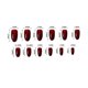 thumbnail image 4 of 24 Uds Falme rojo YONGSHENG parche de manicura de moda largas uñas postizas, 4 of 4