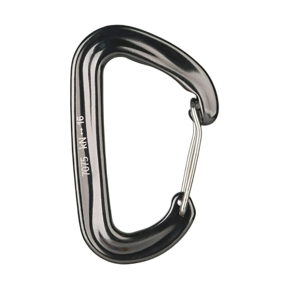 16KN Carabiner High Toughness Multipurpose Wear-resistant Hiking D Shape Carabiner Buckle for Outdoor