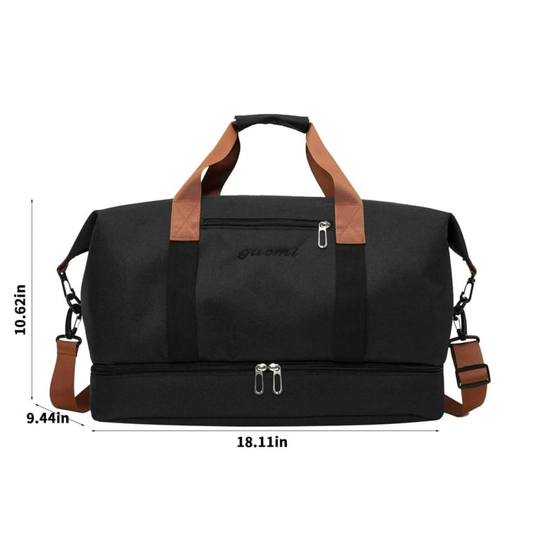 Travel Duffel Bag With Shoes Compartment Sports Gym Bag Folding