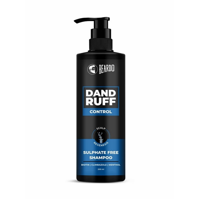 Beardo Shampooing Sans Sulfate Contrôle des Pellicules, 200 ml