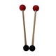 thumbnail image 4 of 2 piezas de mazos para cuencos tibetanos, de doble cabeza, multiusos, con agarre cómodo para percusión. redondo rojo y negro, 4 of 9