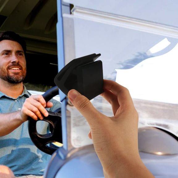 PENIKOKO 1Pack Golf Cart Windshield Retaining Clips Black Rubber for Waterproof Protection 2.16X1.97X1.77in