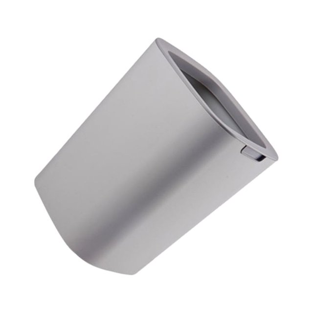 Naiovety Bote de basura minimalista con apertura ampliada para oficina Bote de basura minimalista Cubos de basura al aire libre Cubo de basura Suministros de limpieza para el hogar gris 8L