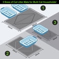thumbnail image 3 of Alfombrilla de arena para gatos Mofason XXL impermeable para suelo, color gris, 3 of 8