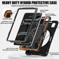 thumbnail image 2 of SaniMore for Apple iPad Pro 11 inch 2024 Case, Heavy Duty Triple Layers Multi-Functional Case with Shoulder Strap & Foldable Handle Multi-Angle Kickstand Shockproof Protective Case, Black, 2 of 8