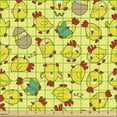 thumbnail image 2 of Ambesonne Animal Fabric by the Yard Upholstery, Poultry Hatching, 1 Yard, Multicolor, 2 of 5