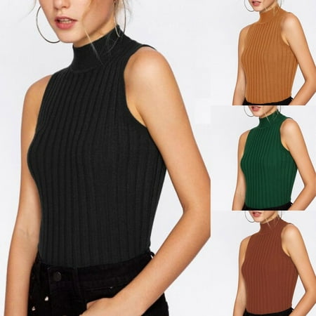 Bare Midriff Top - Sexy Womens Summer Sleeveless Tank Crop Tops Midriff Casual Vest Shirt Blouse