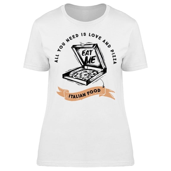 Sketh Pizza Italian Food T-Shirt Women -Image by Shutterstock, Female XX-Large