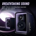 thumbnail image 4 of Edifier QR65 Active Monitor Speakers with 65W GaN Fast Charger Function, 70W RMS Bluetooth Computer Speakers with Hi-Res 24bit Wireless Audio, Subwoofer Out and Light Effects (Black), 4 of 4