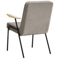 thumbnail image 4 of Side Dining Chair Armchair, Sand Beige, Fabric, French Kitchen Cafe Bistro Hospitality Restaurant, Modern Contemporary HB36876, 4 of 9