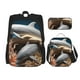 thumbnail image 1 of Easygdp Coral Fish Dolphin Mochila para Niños y Niñas con Set de Caja de Almuerzo y Estuche para Lápices 3 en 1, Mochila Escolar Estampada para Adolescentes, 1 of 7