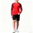 thumbnail image 4 of Kids Goalkeeper Uniform, Multicolor Long Sleeve Football Training Set, Soccer Goalie Jersey & Pants For Boys & Girls Red 11-12 Years, 4 of 6