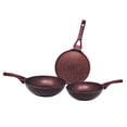 thumbnail image 1 of Set de 2 Woks y Comal Alfa Aluminio Tinto, 1 of 5