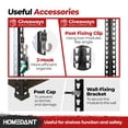 thumbnail image 3 of HOMEDANT Garage Shelving Units 5-Tier Metal Storage Shelves, 47.7"W x 18.2"D x 71.3"H, with Accessories, 3 of 11