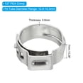 thumbnail image 2 of Unique Bargains 40 Pack 1/2' PEX Cinch Clamp Rings, 304 Stainless Steel 12.8-15.3mm Single Ear Crimp Rings, 2 of 6